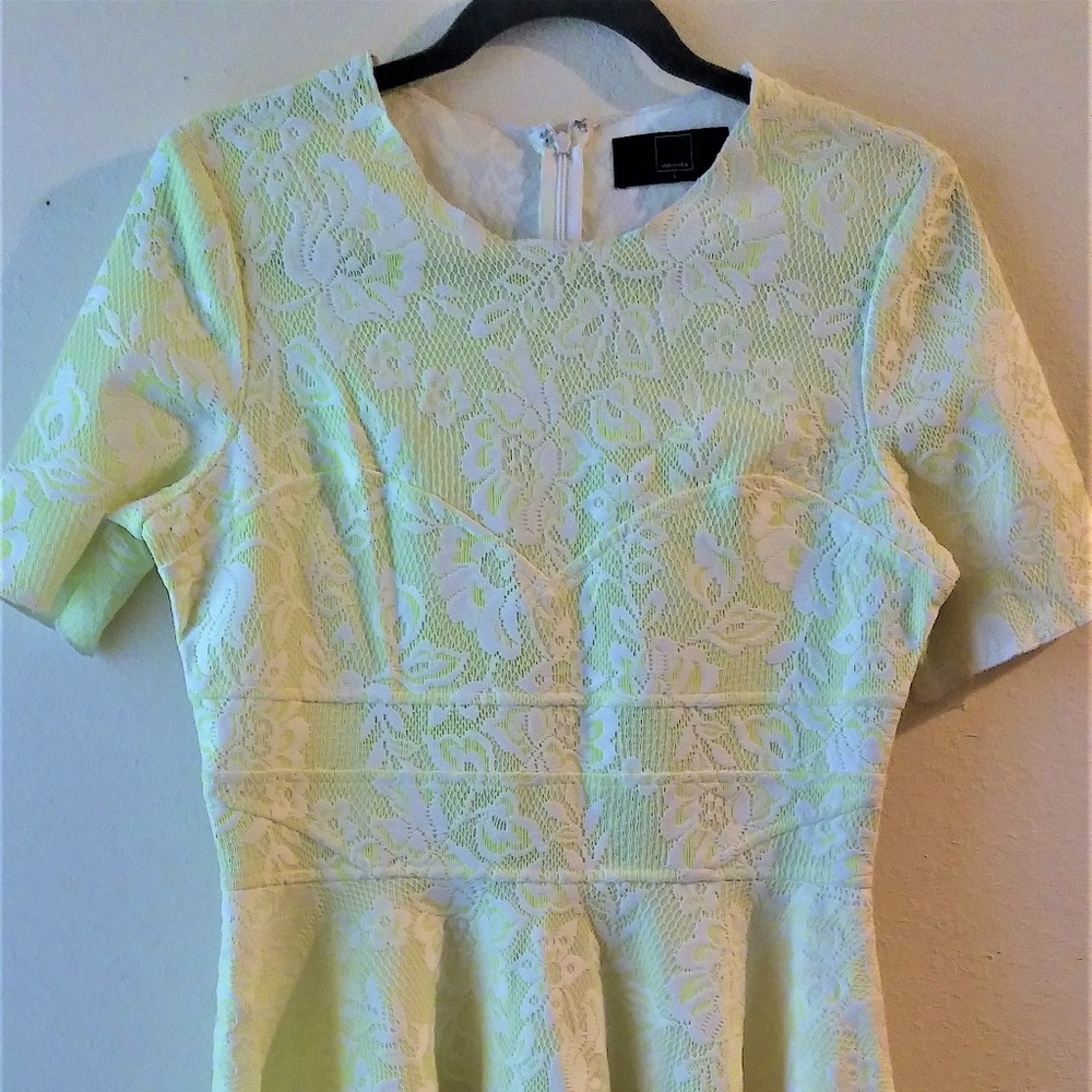 Dolce Vita | Yellow and White Floral Lace Dress